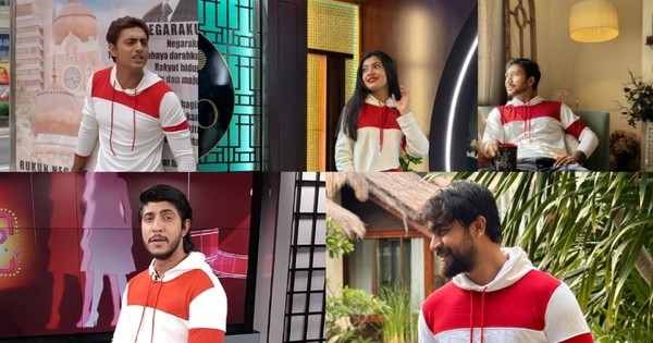 গায়ে দেবের পোশাক, বাজছে ‘পরাণ যায় জ্বলিয়া রে’!