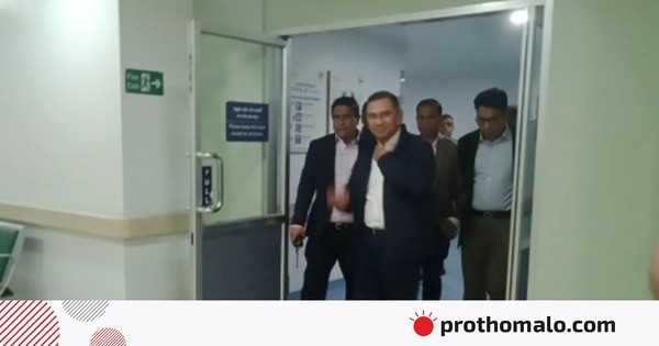 মা খালেদা জিয়াকে দেখতে হাসপাতালে তারেক রহমান