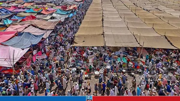 নির্বাচনের আগে হচ্ছে না ইজতেমা, খুলে ফেলা হচ্ছে প্যান্ডেল